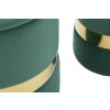 Mauro Ferretti Ensemble de 2 Tabourets de Rangement Sheffild Vert