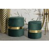 Mauro Ferretti Ensemble de 2 Tabourets de Rangement Sheffild Vert