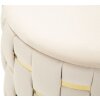 Mauro Ferretti Ensemble 2 Tabourets Shanty Crème Ø 37x42 Ø 28x35 cm