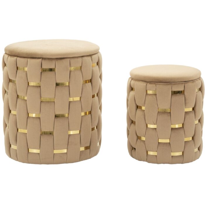 Mauro Ferretti Ensemble 2 Tabourets Shanty Doré