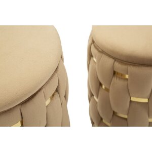 Mauro Ferretti Ensemble 2 Tabourets Shanty Doré