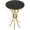 Mauro Ferretti Table dappoint Shanty haute Ø 50x92 cm doré noir