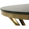 Mauro Ferretti Table dappoint Shanty haute Ø 50x92 cm doré noir