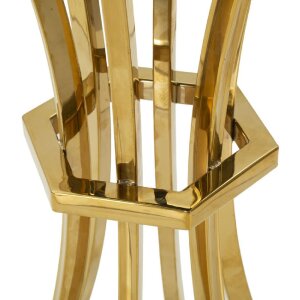 Mauro Ferretti Table dappoint Shanty haute Ø 40x81 cm or noir