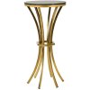 Mauro Ferretti Table dappoint Shanty haute Ø 40x81 cm or noir