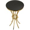 Mauro Ferretti Table dappoint Shanty haute Ø 40x81 cm or noir