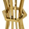 Mauro Ferretti Table dappoint Shanty haute Ø 40x81 cm or noir