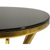 Mauro Ferretti Table dappoint Shanty haute Ø 40x81 cm or noir
