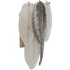 Mauro Ferretti Applique Murale Leafy Argent Blanc 24x15x29 cm