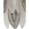 Mauro Ferretti Applique Murale Leafy Argent Blanc 24x15x29 cm