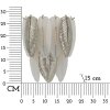Mauro Ferretti Applique Murale Leafy Argent Blanc 24x15x29 cm