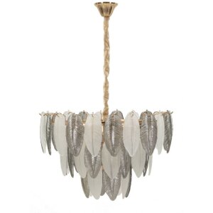 Plafonnier Leafy Multicolor Ø 60x40-87 cm 9xE14
