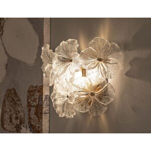 Mauro Ferretti Applique Murale Ibiscus Multicolore 33x17x28 cm 3xE14