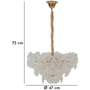 Plafonnier Ibiscus Mauro Ferretti Verre multicolore