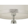 Lampe de Table Tower Argent Blanc 30x54 cm E27 Mauro Ferretti