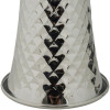 Lampe de Table Tower Argent Blanc 30x54 cm E27 Mauro Ferretti