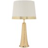 Lampe de Table Tower Or Blanc Ø 30x54 cm E27