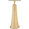 Lampe de Table Tower Or Blanc Ø 30x54 cm E27