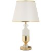 Mauro Ferretti Lampe de Table Gipsy Or Blanc Ø 30x52 cm E27