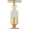 Mauro Ferretti Lampe de Table Gipsy Or Blanc Ø 30x52 cm E27