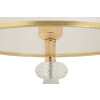 Mauro Ferretti Lampe de Table Gipsy Or Blanc Ø 30x52 cm E27