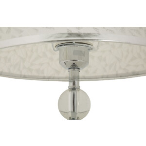 Mauro Ferretti Lampe de Table Kody argent blanc Ø 30x54 cm E27