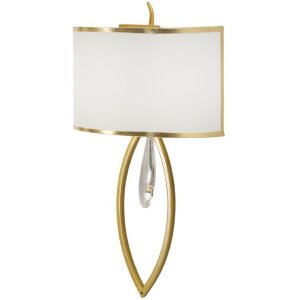 Mauro Ferretti Applique Vienna Or Blanc 26x15x50 cm E14