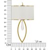 Mauro Ferretti Applique Vienna Or Blanc 26x15x50 cm E14