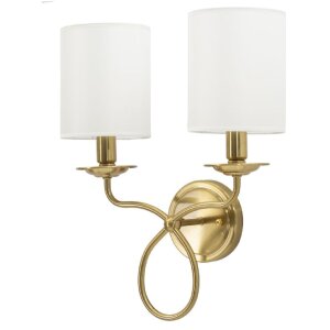 Mauro Ferretti Applique Murale Zagreb Or et Blanc 35,5x17x43 cm