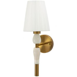 Mauro Ferretti Applique Budapest 16x20x46 cm E14 Or Blanc