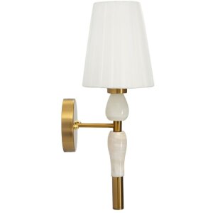 Mauro Ferretti Applique Budapest 16x20x46 cm E14 Or Blanc