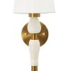 Mauro Ferretti Applique Budapest 16x20x46 cm E14 Or Blanc
