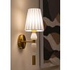 Mauro Ferretti Applique Budapest 16x20x46 cm E14 Or Blanc