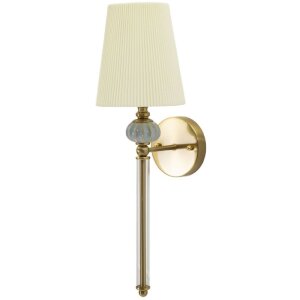 Mauro Ferretti Applique Warsaw 17x22x57 cm E14 or blanc