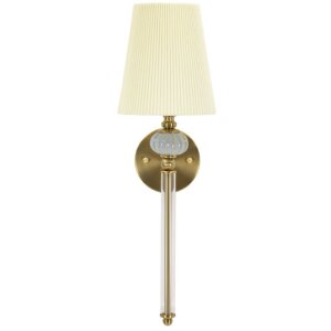 Mauro Ferretti Applique Warsaw 17x22x57 cm E14 or blanc