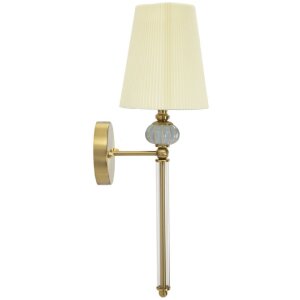 Mauro Ferretti Applique Warsaw 17x22x57 cm E14 or blanc
