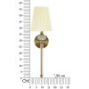 Mauro Ferretti Applique Warsaw 17x22x57 cm E14 or blanc