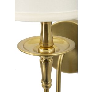 Mauro Ferretti Applique Bucharest 15x22x38 cm Or et Blanc