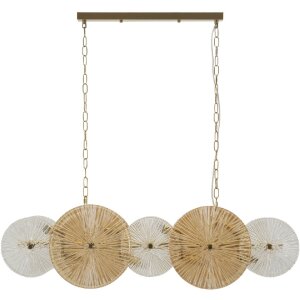 Mauro Ferretti Lustre Plafonnier Osaka 100x23x28-94 cm 8xE14