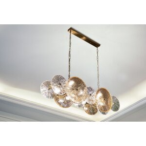 Mauro Ferretti Lustre Plafonnier Osaka 100x23x28-94 cm 8xE14