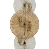 Mauro Ferretti Lampe de Table Osaka Verre et Fer 20x18x66 cm 3xE14
