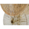Mauro Ferretti Lampe de Table Osaka Verre et Fer 20x18x66 cm 3xE14