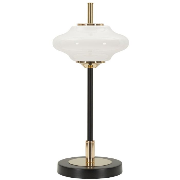 Mauro Ferretti Lampe de Table Vintage Verre et Fer Ø22x46 cm