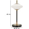 Mauro Ferretti Lampe de Table Vintage Verre et Fer Ø22x46 cm