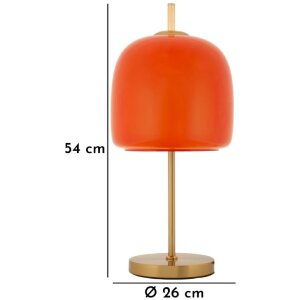 Mauro Ferretti Lampe de Table Oldy Verre et Fer Ø30x16x53 cm E27