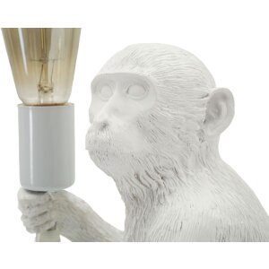 Mauro Ferretti Lampe de table Singe assis blanc 33x33x32 cm