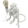 Mauro Ferretti Lampe de table Singe assis blanc 33x33x32 cm