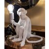 Mauro Ferretti Lampe de table Singe assis blanc 33x33x32 cm