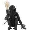 Lampe de table singe assis noir Mauro Ferretti 33x33x32 cm