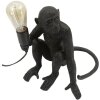 Lampe de table singe assis noir Mauro Ferretti 33x33x32 cm